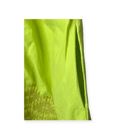 Julia Amory 𖤗 Coatue Mademoiselle Short Sleeve Embroidery Dress 𖤗 Chartreuse 𖤗 M - Picture 8 of 16